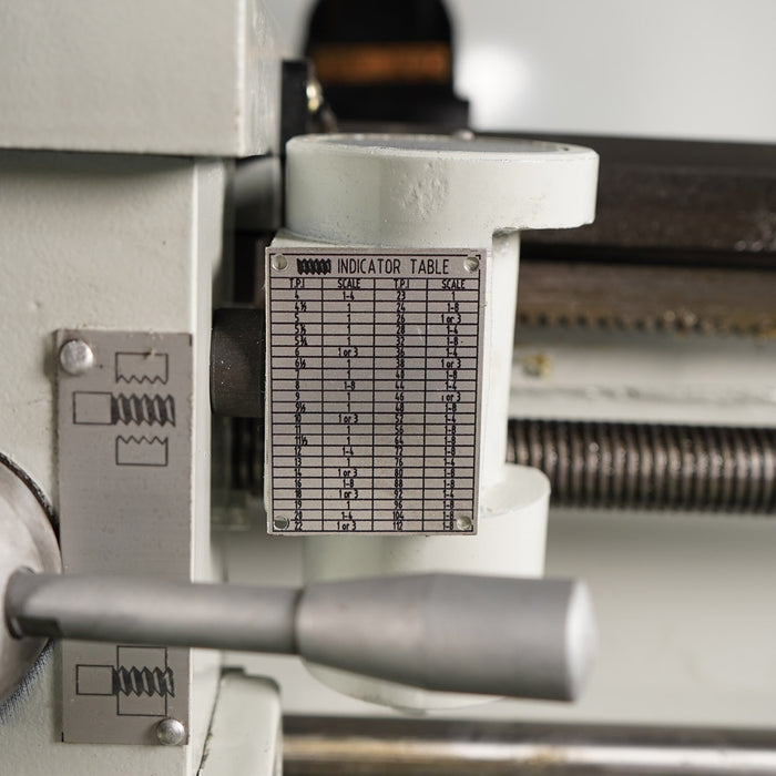 TMG-MT12BL 12" x 37" precision benchtop lathe with 1.5 HP motor, 64–1500 RPM and ASA D1-4 spindle
