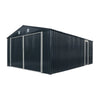 Pro Series Metallgarage/Schuppen, 13' x 20' (ca. 4 x 6 m), mit Doppelflügeltüren vorne und Seiteneingangstür, 8'6" (ca. 2,6 m) maximale Höhe, Modell TMG-MS1320B