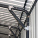 TMG-MS1624A 16' x 24' metal garage shed with swing front and side doors and 10'6" peak height

