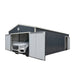 5 m × 7 m (16' × 24') Metal Garage Shed with Swing Front & Side Doors, 3.2 m (10'6") Peak Height, TMG-MS1624A TMG Industrial CA
