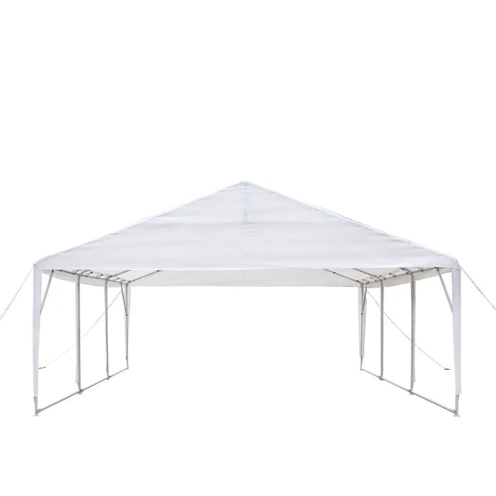 20' x 20' (ca. 6 x 6 m) robustes Partyzelt für den Außenbereich, PE-Plane, 6'6" (ca. 1,98 m) Stehhöhe, 10' (ca. 3 m) Firsthöhe, TMG-PT2020A