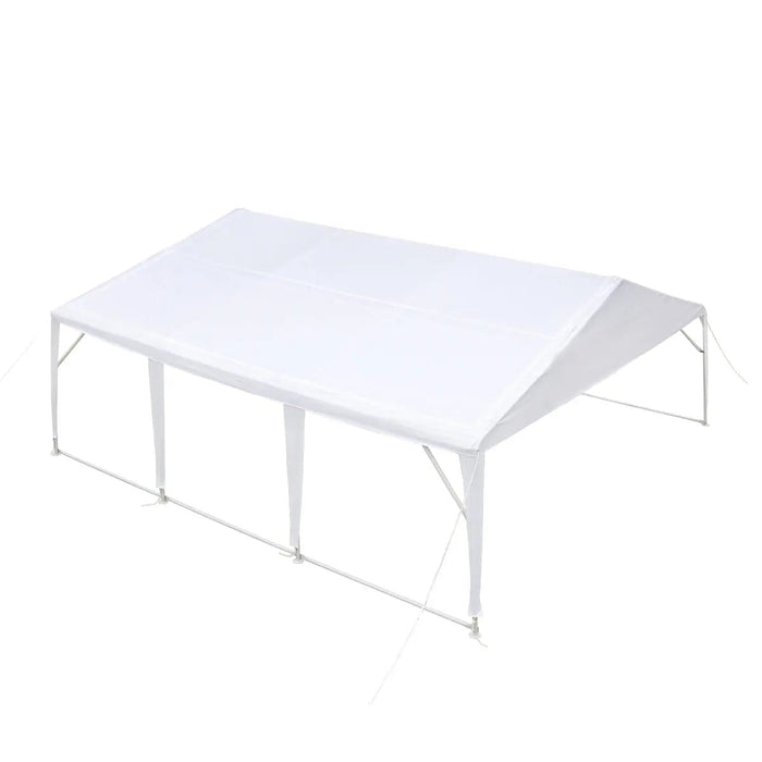 20' x 20' (ca. 6 x 6 m) robustes Partyzelt für den Außenbereich, PE-Plane, 6'6" (ca. 1,98 m) Stehhöhe, 10' (ca. 3 m) Firsthöhe, TMG-PT2020A
