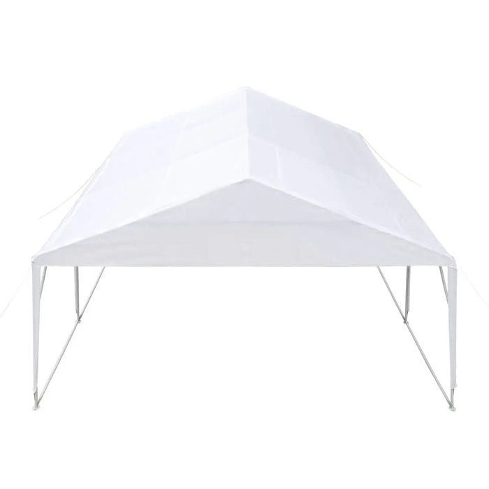 20' x 20' (ca. 6 x 6 m) robustes Partyzelt für den Außenbereich, PE-Plane, 6'6" (ca. 1,98 m) Stehhöhe, 10' (ca. 3 m) Firsthöhe, TMG-PT2020A