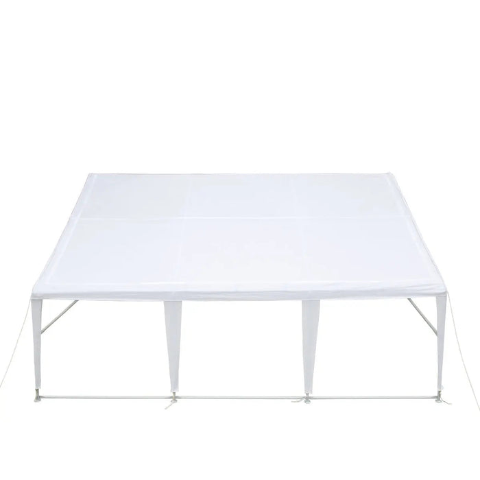 20' x 20' (ca. 6 x 6 m) robustes Partyzelt für den Außenbereich, PE-Plane, 6'6" (ca. 1,98 m) Stehhöhe, 10' (ca. 3 m) Firsthöhe, TMG-PT2020A