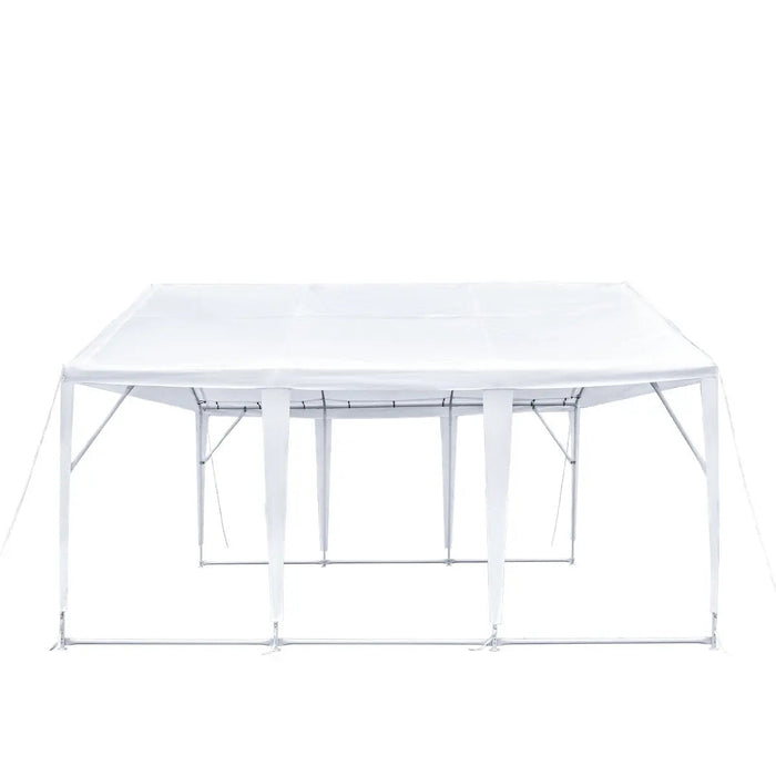 20' x 20' (ca. 6 x 6 m) robustes Partyzelt für den Außenbereich, PE-Plane, 6'6" (ca. 1,98 m) Stehhöhe, 10' (ca. 3 m) Firsthöhe, TMG-PT2020A