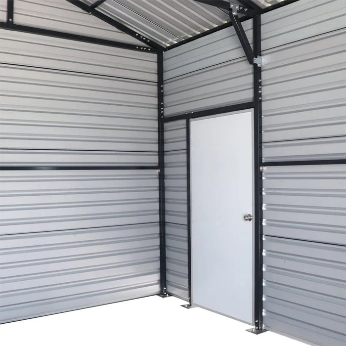20’ x 30’ Metal Garage Shed, 9' High Double Front Doors, 13’ Peak, 600 Sq-Ft TMG-MS2030