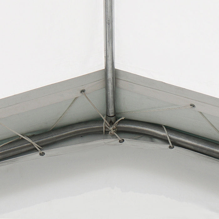 TMG-ST3042CVF 30x40 container shelter with end wall & partial front drop
