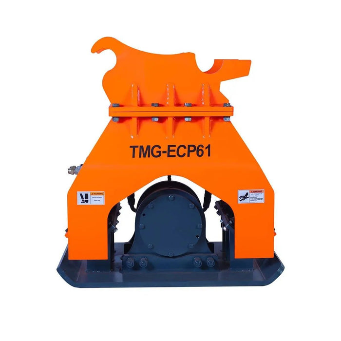 TMG Industrial 22,000-lbf Hydraulic Plate Compactor, 10-16 Ton Excavator Weight, 48” Compact Capacity, TMG-ECP61
