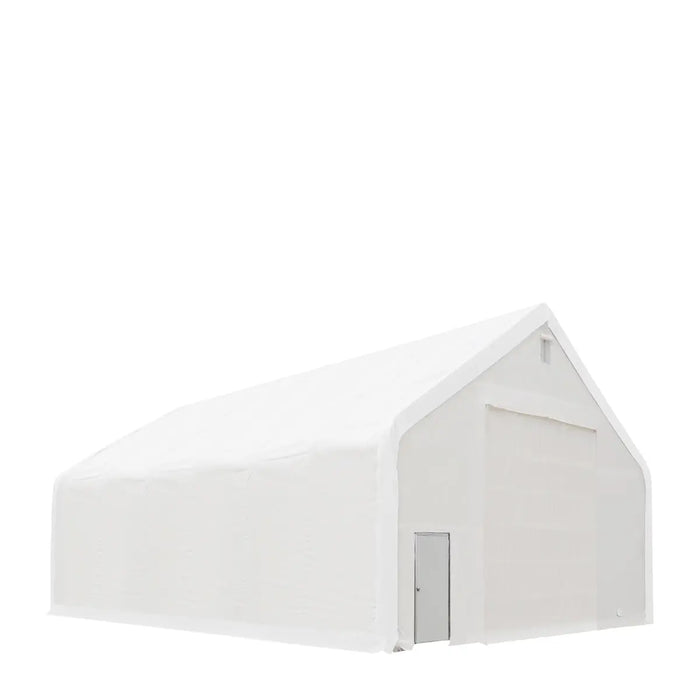 TMG Industrial 40' x 60' Dual Truss Storage Shelter with Heavy Duty 21 oz PVC Cover & Drive Through Doors, TMG-DT4062