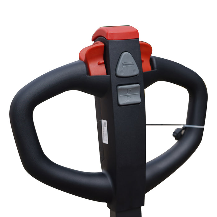 TMG-FPJ44E 4400 lb fully electric pallet jack with scale, 48" forks and 2" LCD display
