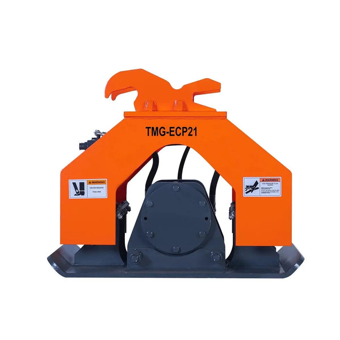TMG Industrial 8,800-lbf Hydraulic Plate Compactor, 2-4 Ton Excavator Weight, 19” Compact Capacity, TMG-ECP21