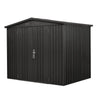 6' x 8' Galvanized Metal Shed, Pro Series, 79" Apex Roof, 50" x 68" Door Opening, TMG-MS0608-PRO
