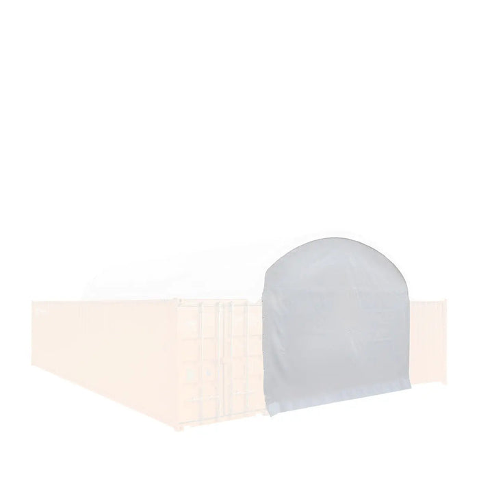 Back End Wall Kit, Compatible with TMG-DT2041CV container shelters installed with the standard height containers (8’6"), TMG-DT20BW8V
