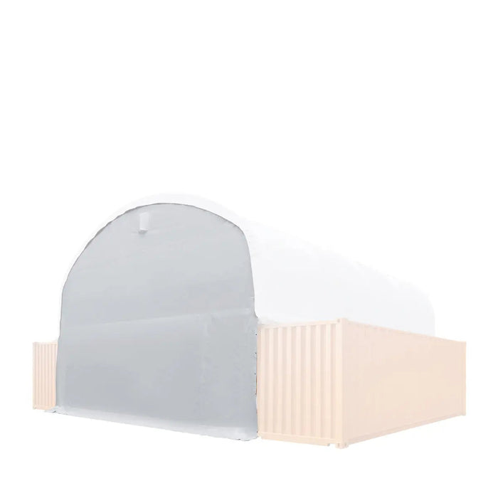 Back End Wall Kit, Compatible with TMG-DT3020C and DT3040C container shelters installed with the standard height containers (8’6"), TMG-DT30BW8V