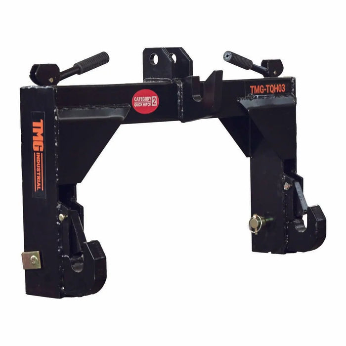 TMG Industrial Tractor 3-Point Quick Hitch, 3600 Lb Capacity, CAT 2 Hook-Up, 90 HP Tractor, ASAE Specifications, TMG-TQH03