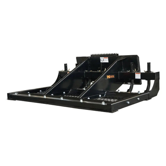 TMG Industrial 72” Skid Steer Land Plane, Adjustable & Reversible Scarifier Teeth, Bolt-On Cutting Blades, Removable Sift Screen, TMG-SLP70