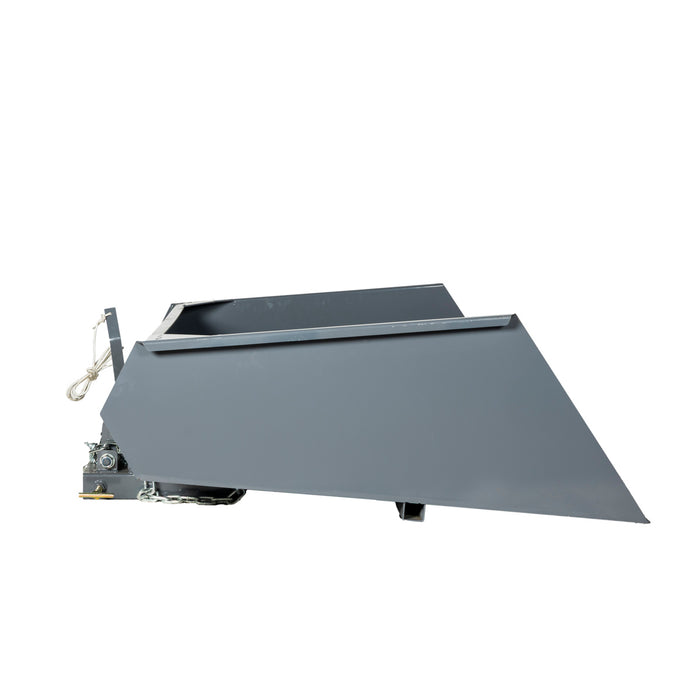 TMG-FSB64 forklift snow bucket, 64” x 55” with 90° dump angle
