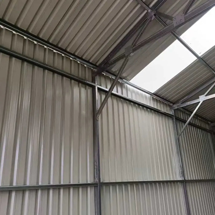 30' x 30' Metal Garage Shed – Steel Building with 11’ Clearance High Front Doors, Side Entry Door, 16 GA Steel Structure TMG-MS3030 TMG Industrial