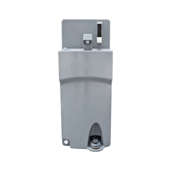 TMG-FMW20 Portable Handwash Station with dual 17 Gallon fresh water tanks and a 35 Gallon waste tank, designed for 2-person use in high-traffic environments, offering convenience, hygiene, and easy transport.