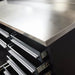 Pro Series 7-Ft 24-Drawer Workbench with Stainless Steel Top, Ball Bearing Double Slides & Casters, TMG-WB724