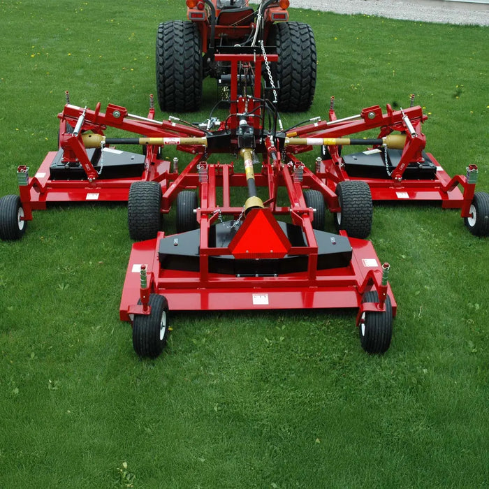 12 ft Tri Deck Finishing Mower with 1–5 inch Adjustable Cut Height for 25–40 HP Tractors – Model PRO-TD65-2 by Progressive Turf