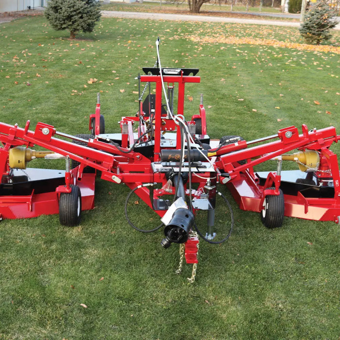 Progressive Turf 15' Tri-Deck Finishing Mower, 15'6" Cutting Pass, 30-50 HP Tractor, Made in Canada, PRO-TD65 progressive turf equipment inc.