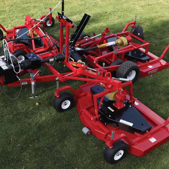 Progressive Turf 15' Tri-Deck Finishing Mower, 15'6" Cutting Pass, 30-50 HP Tractor, Made in Canada, PRO-TD65 progressive turf equipment inc.