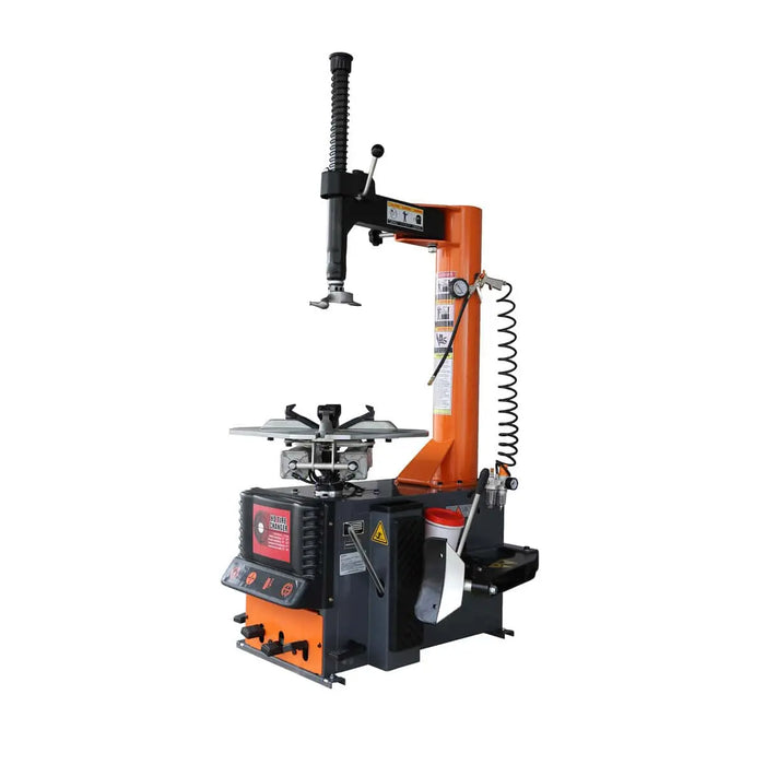 TMG-TC24A Semi Automatic Tire Changer with pneumatic assist arm, 2 HP motor, 12-24″ rim clamping range, CETL certified for Canada and USA
