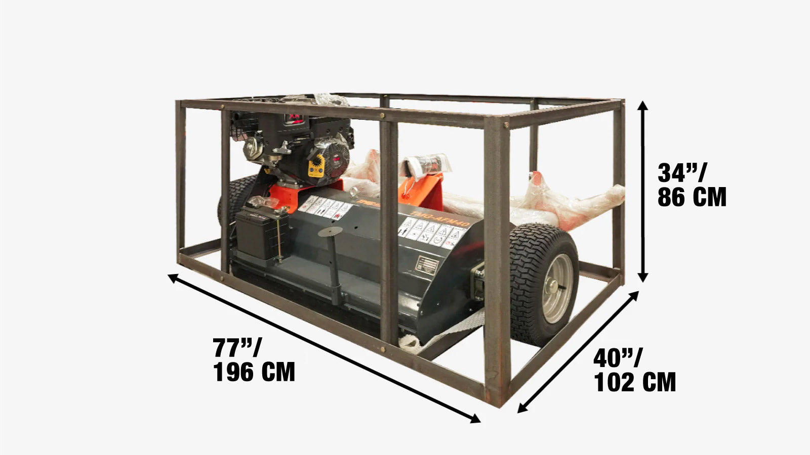 1200 mm (48″) ATV/UTV Flail Mower Slasher, Tow-Behind Side Shift TMG-AFM48-shipping-info-image