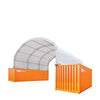 9x6m Double Truss Storage Shelter for 20ft Container, 580gsm PVC Fabric Cover, TMG-DT3020C