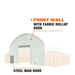 TMG Industrial Front End Wall Kit, Compatible with TMG-DT4041C and DT4041CF container shelters installed with the standard height containers (8’6”), TMG-DT40FW8V