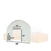 TMG Industrial Front End Wall Kit, Compatible with TMG-DT4041C and DT4041CF container shelters installed with the standard height containers (8’6”), TMG-DT40FW8V
