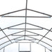 TMG Industrial 25’ x 25’ Tunnel Greenhouse Grow Tent w/6 Mil Clear EVA Plastic Film, Cold Frame, Hand Crank Roll-Up Sides, Peak Ceiling Roof, TMG-GH2525