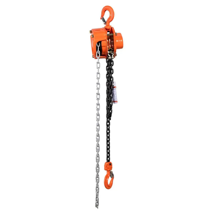 TMG Industrial 0.5 Ton 10’ Lift Chain Hoist, 360° Swivel Hook, ASME B30.16, TMG-AHC0