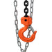 TMG Industrial 1 Ton 10' Lift Chain Hoist, 360° Swivel Hook, ASME B30.16, TMG-AHC1