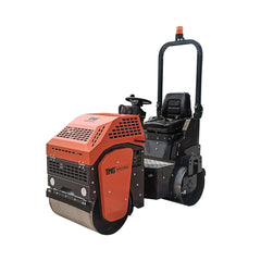 1-Tonnen-Aufsitz-Doppeltrommel-Vibrationswalze, 13 PS Honda GX390 Motor, 20