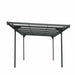 TMG Industrial 10' x 16' Aluminum Clear Carport, 6 mm twin-wall PC sheets, 6 horizontal cross beams, TMG-LCP16