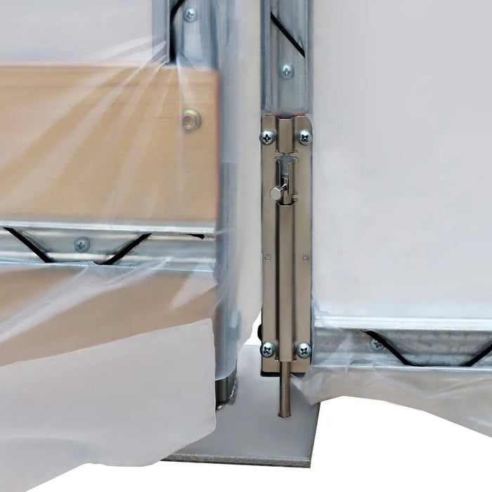 TMG Industrial 10’ x 40’ Lean-To Greenhouse Grow Tent w/6 Mil Clear EVA Plastic Film, Cold Frame, Hand Crank Roll-Up Side, 6-½’ Sidewall, TMG-GHL1040