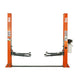 TMG Industrial 10,000-lb Two Post Floor Plate Auto Lift, Symmetric Arms, 77” Lift Height, Dual-Point Lock Release, TMG-TPL45