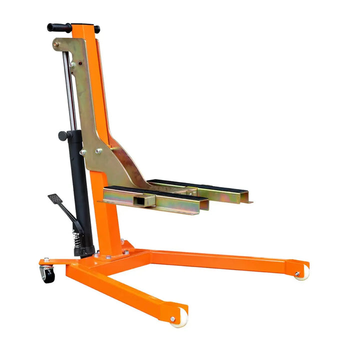 TMG Industrial 1100-lb Mobile Motorcycle Lift, 18” Max. Lift Height, Wide Base Platform, Foot Pedal Operation, Hydraulic Pump, TMG-ALM50