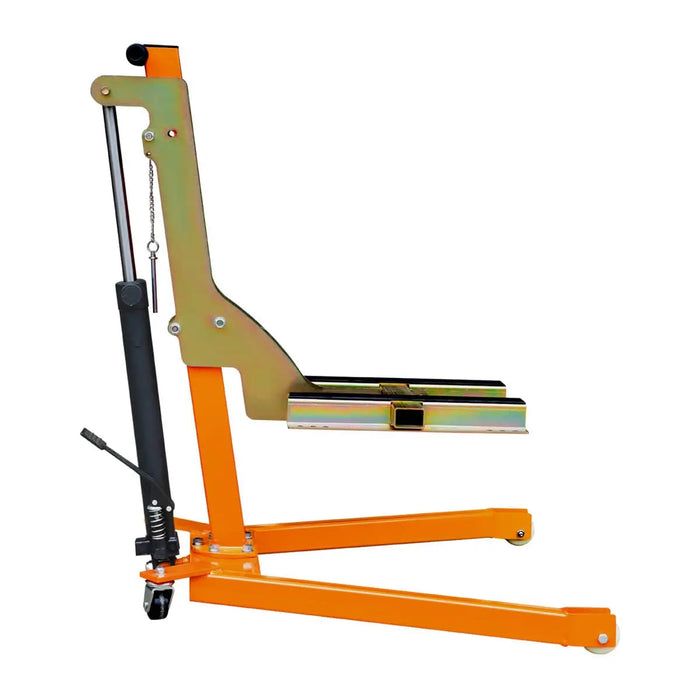 TMG Industrial 1100-lb Mobile Motorcycle Lift, 18” Max. Lift Height, Wide Base Platform, Foot Pedal Operation, Hydraulic Pump, TMG-ALM50