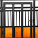 TMG Industrial 12’ Horse Stall Pine Lumber Panel, Vertical Bar Top & Wood-Filled Bottom, Front panel c/w Window/Feeder and Sliding Door, TMG-FHS12A and FHS12B