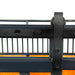TMG Industrial 12’ Horse Stall Pine Lumber Panel, Vertical Bar Top & Wood-Filled Bottom, Front panel c/w Window/Feeder and Sliding Door, TMG-FHS12A and FHS12B