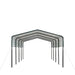 3.6 x 6 m Metal Shed Carport with 2.4 m Open Sidewalls, 2.9 m Peak Height, TMG-MSC1220 TMG Industrial