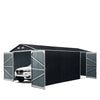 Metallgarage (13' x 20'), Doppeltür vorne und seitlich, 240 Quadratfuß, 7'9" Firsthöhe, TMG-MS1320A