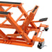 TMG Industrial 1500-lb Motorcycle ATV Jack Lift, 5”-16” Lifting Range, 6 Locking Positions, Swivel Casters, Bottle Jack, TMG-ALM68