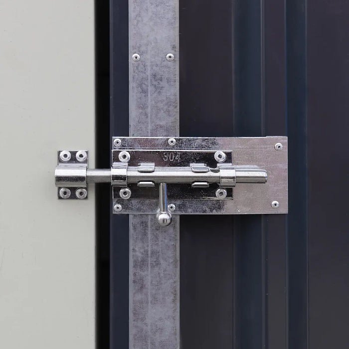 TMG Industrial 16’ x 24’ Metal Garage Shed with Double Front Doors, 10’ Peak Height, Side Entry Door, 384 Sq-Ft Floor Space, TMG-MS1624