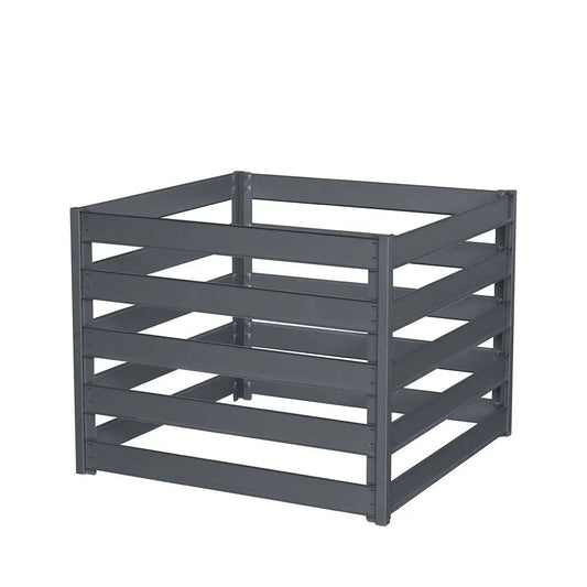 TMG Industrial 160 Gallon Slatted Metal Composter, Galvanized/Powder Coated, TMG-MCP37