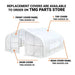 TMG Industrial 20’ x 20’ Tunnel Greenhouse Grow Tent w/12 Mil Ripstop Leno Mesh Cover, Cold Frame, Roll-up Windows, Peak Ceiling Roof, TMG-GH2020