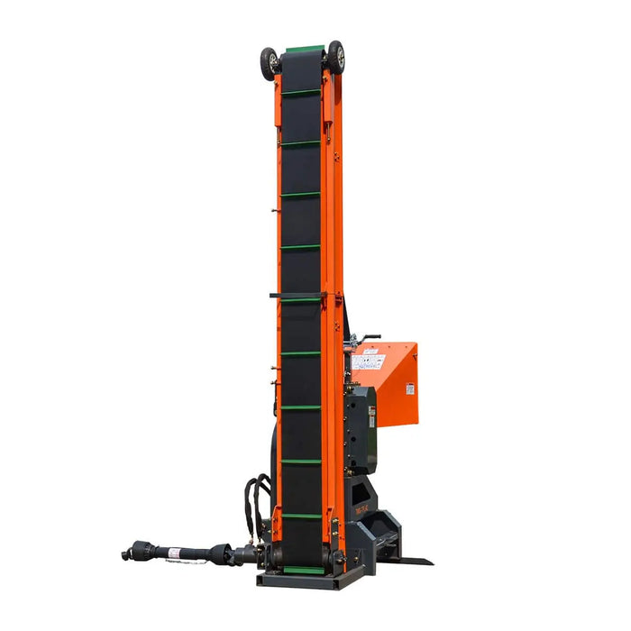 TMG Industrial 3-Point Hitch Firewood Branch Logger & 45° Adjustable Belt Conveyor, 20-60 HP Tractor, PTO Driveline Shaft Included, TMG-TFL42